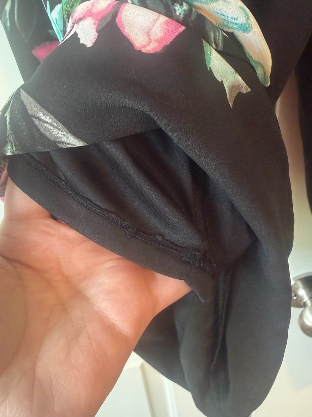 JM Collection Floral Pull On pants - Picture 4 of 6